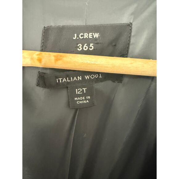 J. Crew 365 Italian Wool Stretch Gray Preppy Blazer Jacket Old Money 12 Tall - Picture 2 of 6